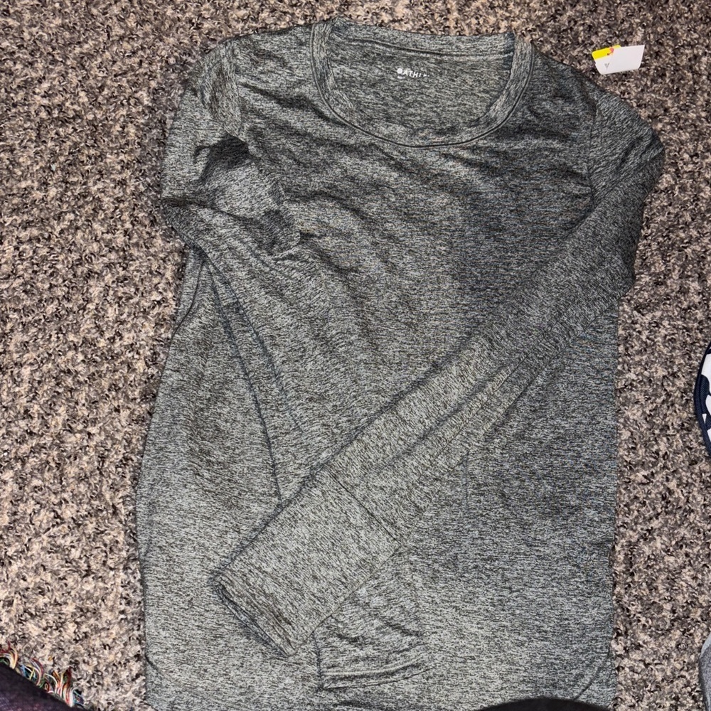 Athleta Heather Gray Long Sleeve Top